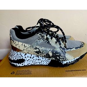 Steve Madden Sneakers Barra Silver Multi Glitter Trainers